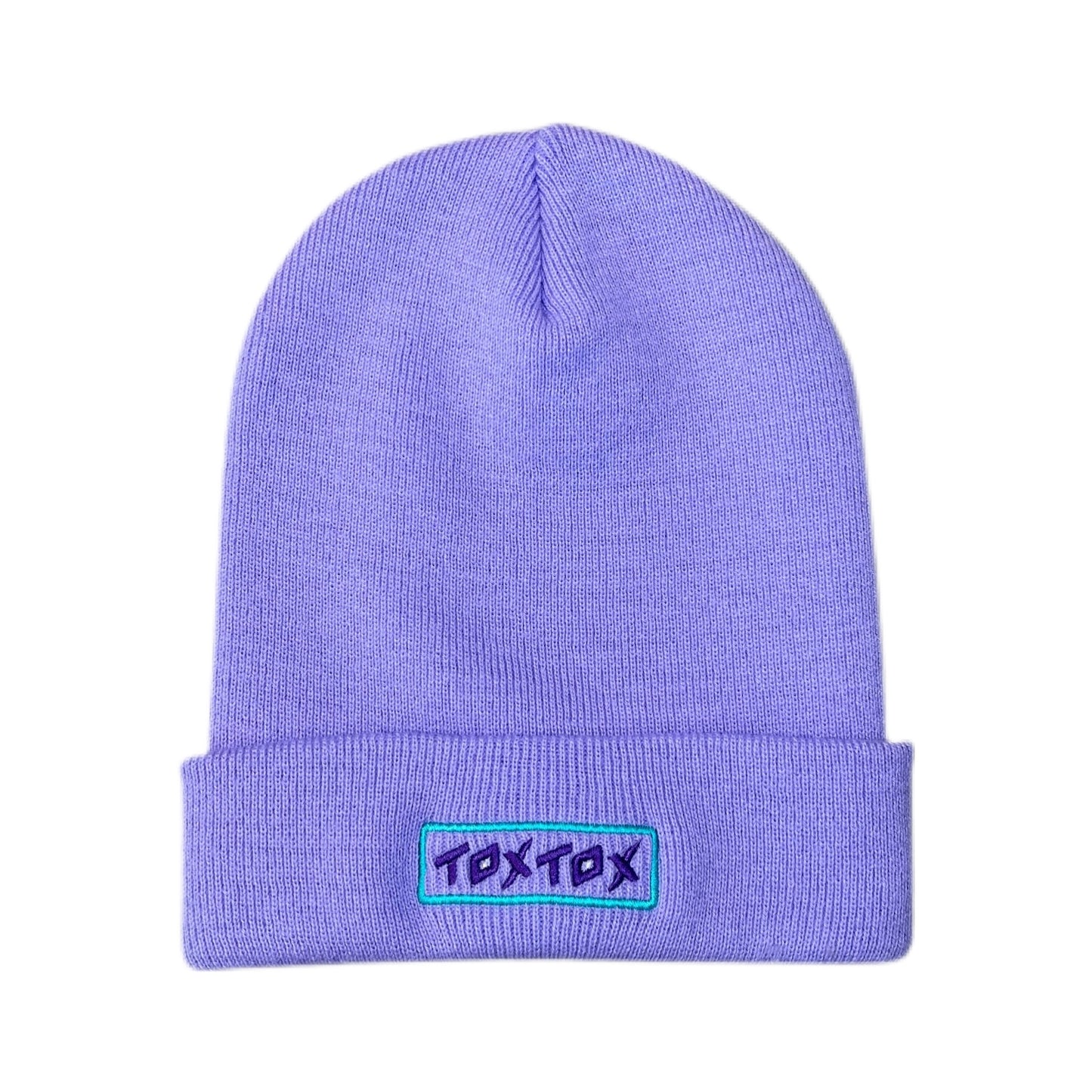 Beanie Lavender Logo purple/green