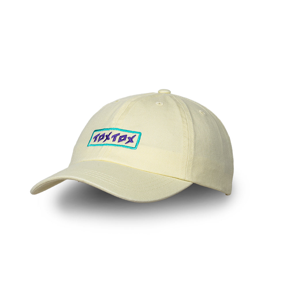 Cap Pastel Lemon - Logo purple/green