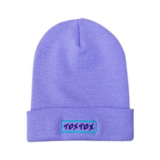 Beanie Lavender Logo purple/green