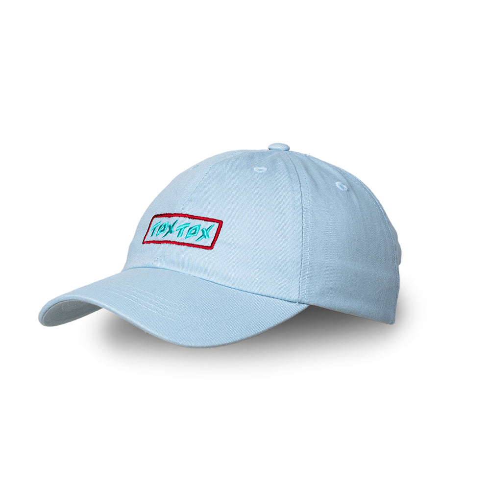 Cap Pastel Blue - Logo green/red