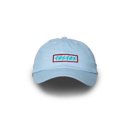 Cap Pastel Blue - Logo green/red