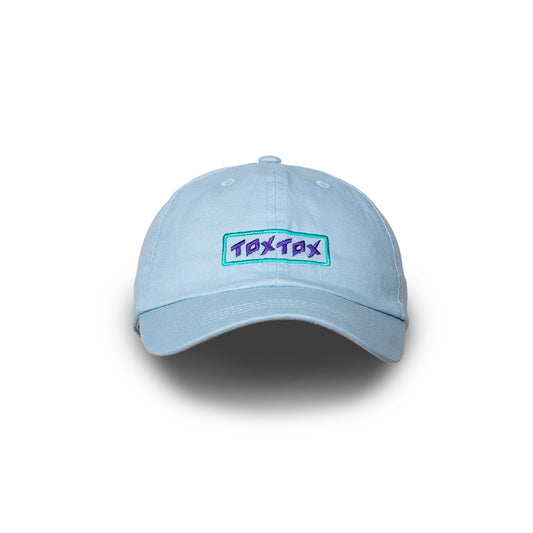 Cap Pastel Blue - Logo purple/green