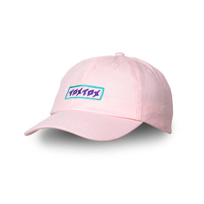 Cap Pastel Pink - Logo purple/green