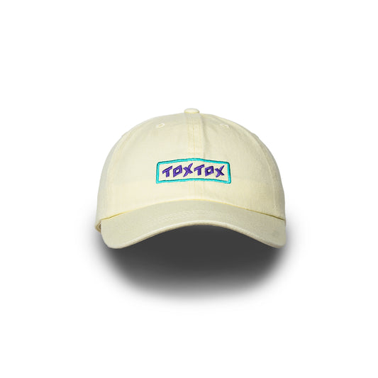 Cap Pastel Lemon - Logo purple/green